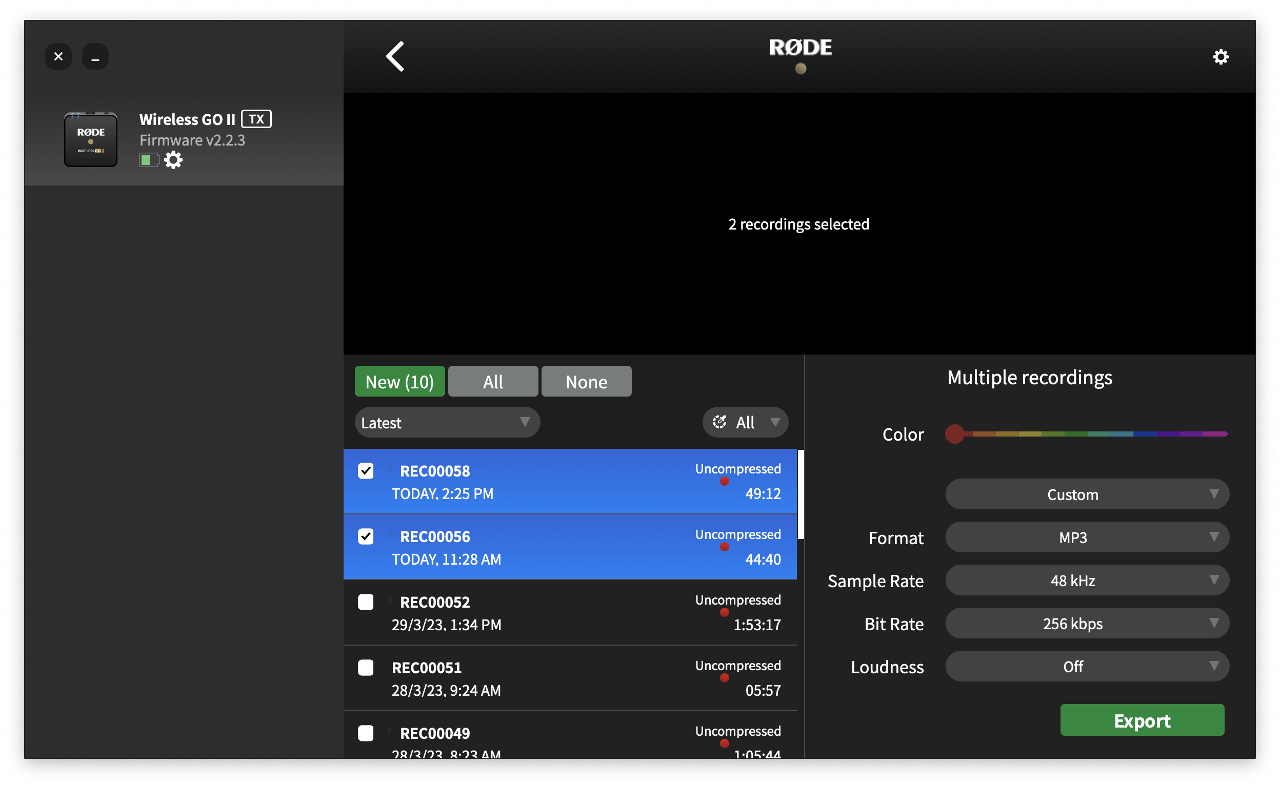 Tode Rode Code Does the Wireless go 2 do timecode? : r/rode